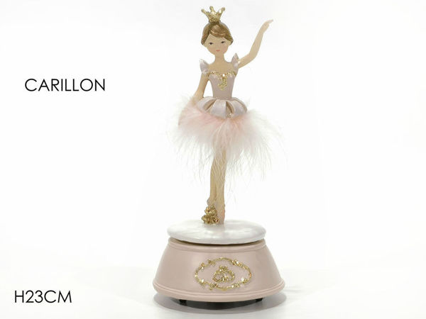 Ballerina Carillon Rosa e bianco
