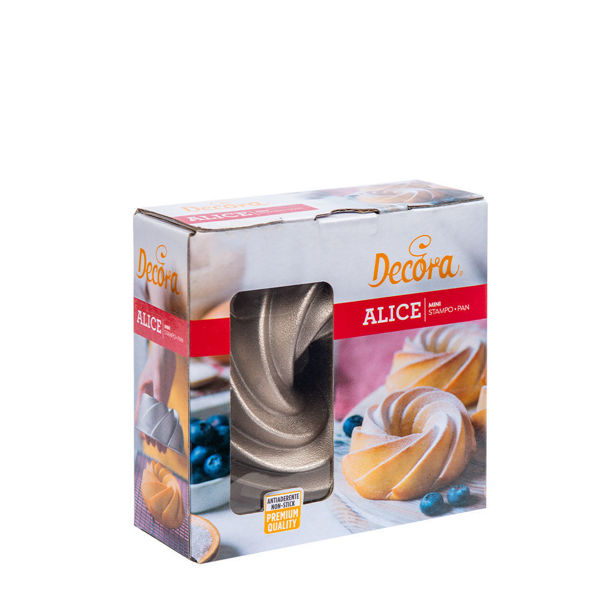 Stampo mini Alice in alluminio profuso diametro 10  cm altezza 5 cm