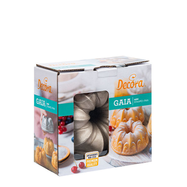 Stampo mini Gaia in alluminio profuso diametro 10 cm altezza 5 cm