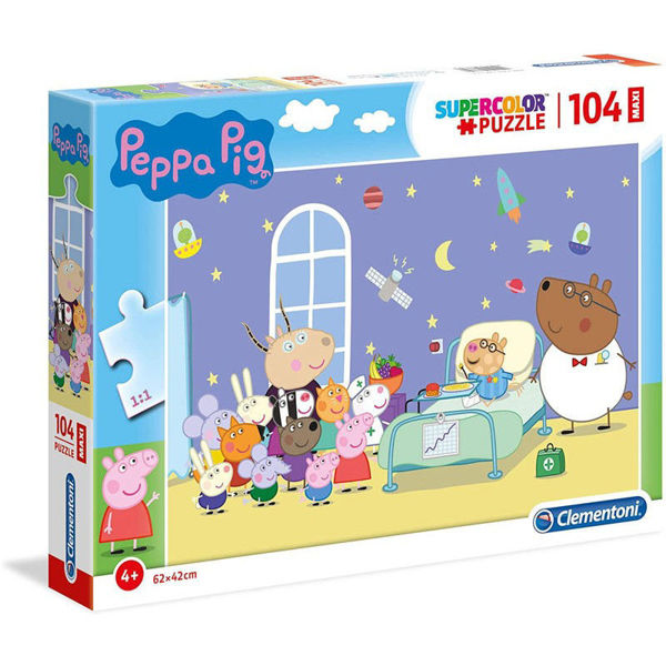 Puzzle 104 Maxi Supercolor Peppa Pig