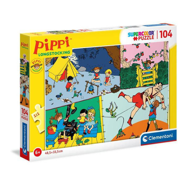Puzzle 104 Supercolor Pippi Calzelunghe
