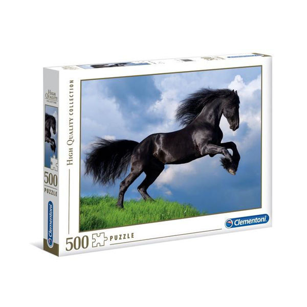 Puzzle 500 High Quality Collection Cavallo Nero