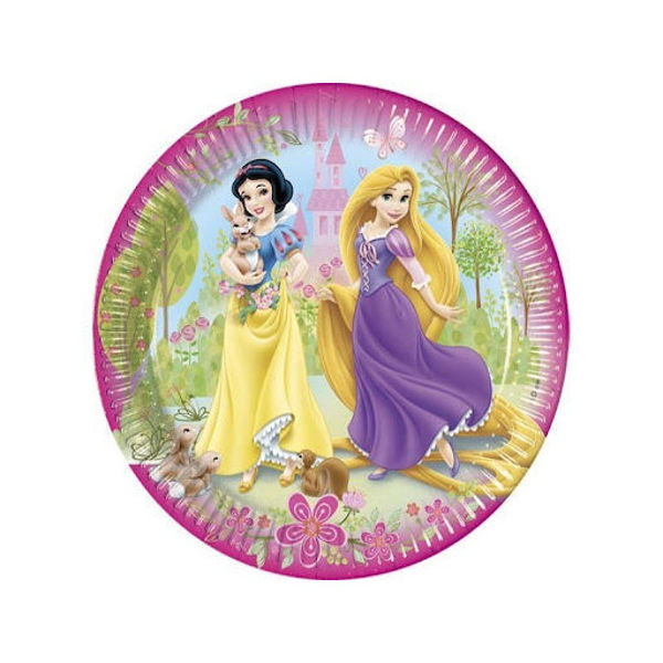 Piatti in carta 19,5 cm Principesse Disney 8 pezzi