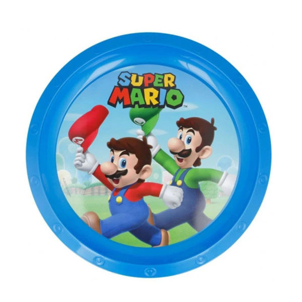 Piatto piano in melamina Super Mario