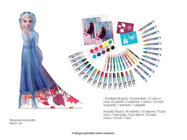 Maxi Set Sagomato Frozen con colori e accessori