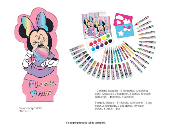 Maxi Set Sagomato Minnie con colori e accessori