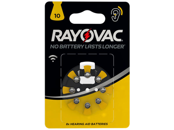 Batterie Rayovac Acustica 1,45V 10 PR70 8 pezzi