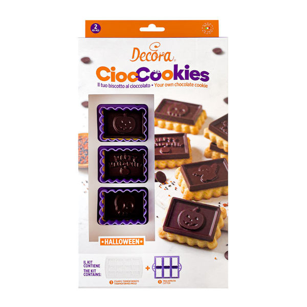 Set stampo per gallette al cioccolato