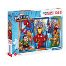 Puzzle 104 Maxi Supercolor Super Hero Adventures