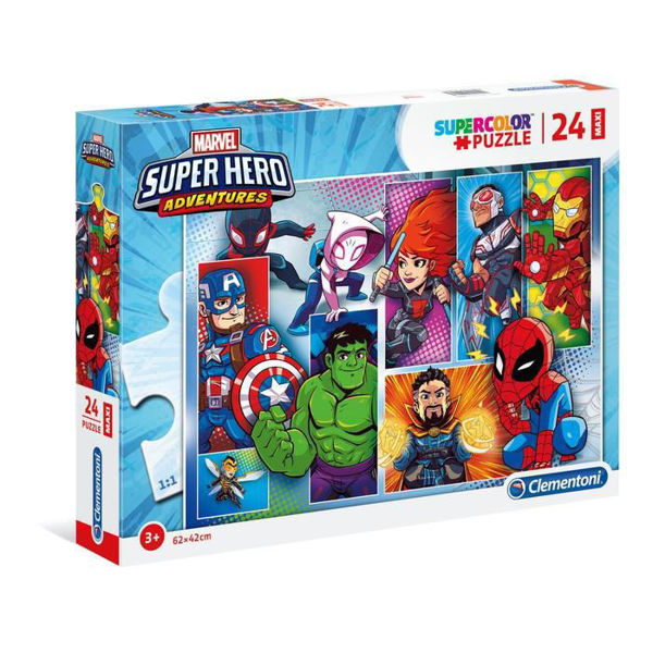 Puzzle 24 Maxi Supercolor Super Hero Adventures
