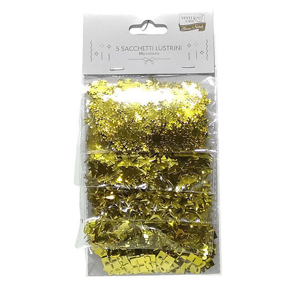 Confetti da tavola Natalizi Oro 5x53 grammi