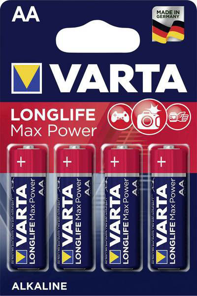 Batterie Varta Longlife Max Power Stilo AA 4 pezzi