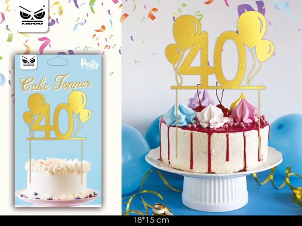 Cake Topper 40 Anni