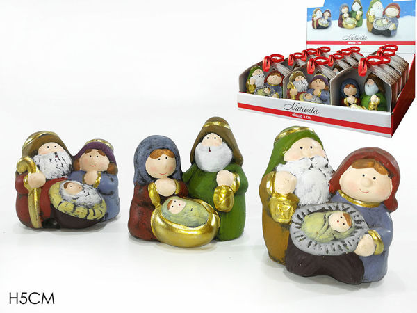Natività in ceramica 5 cm – statuine natalizie assortite