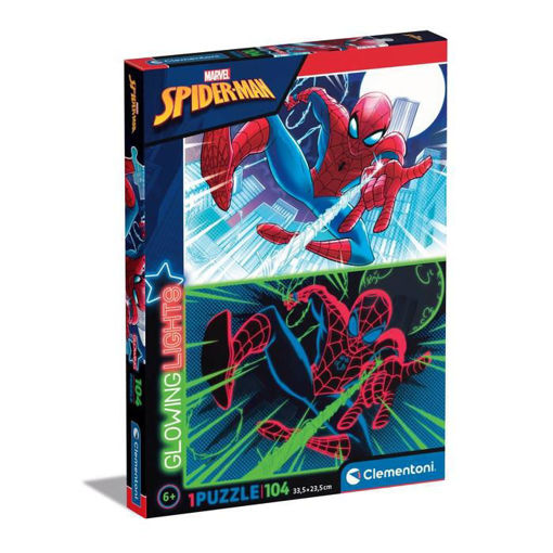 Puzzle 104 Spiderman Glowing Lights