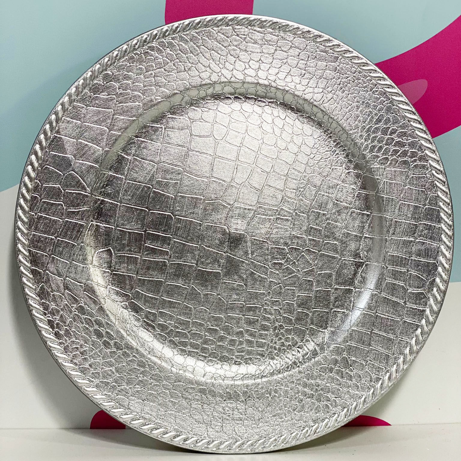 Sottopiatti Dorati 24x Sottopiatti Natalizi In Plastica 33cm Decorazioni Natale Per Set Portapiatti Argento