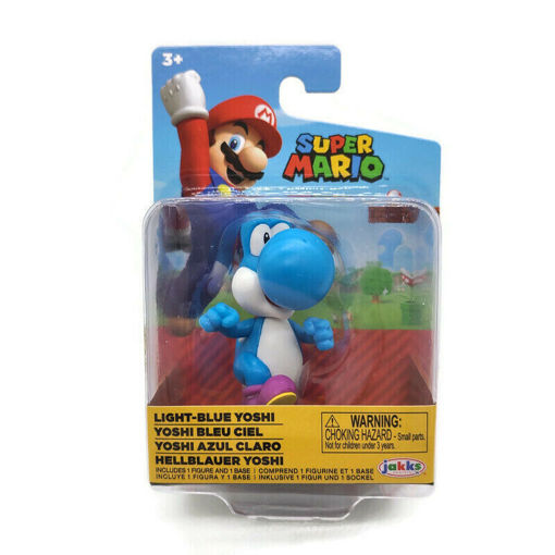 Super Mario Personaggio 6 cm Yoshi Azzurro