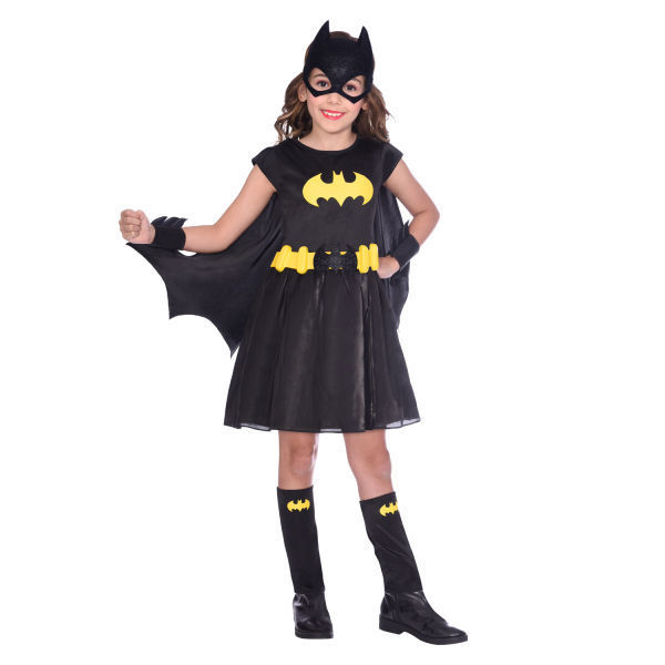 Partycolare- Costume Bambina Batman - Batgirl 3-4 anni