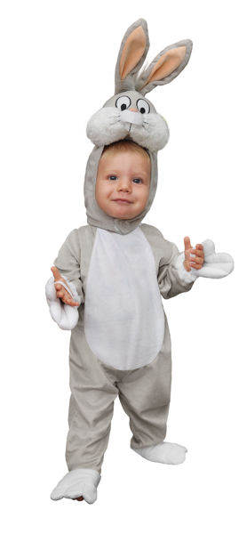 Costume Bambino Bugs Bunny taglia 1/2 anni