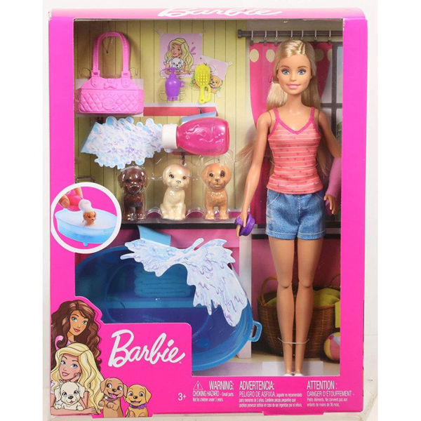 Barbie con cuccioli vasca e accessori
