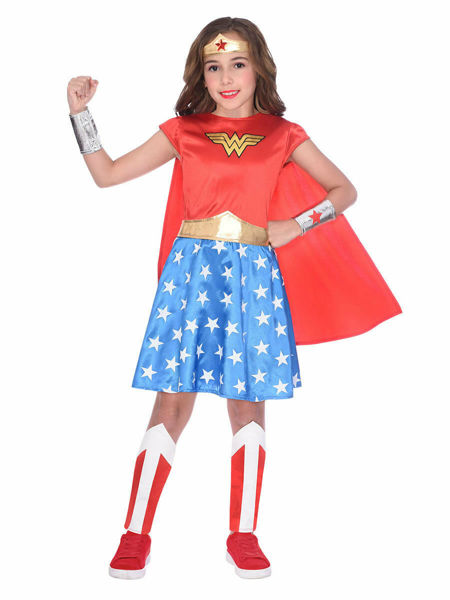 Partycolare- Costume Bambina Wonder Woman 4-6 anni