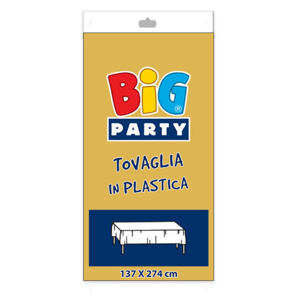 Tovaglia in plastica Oro137x274 cm