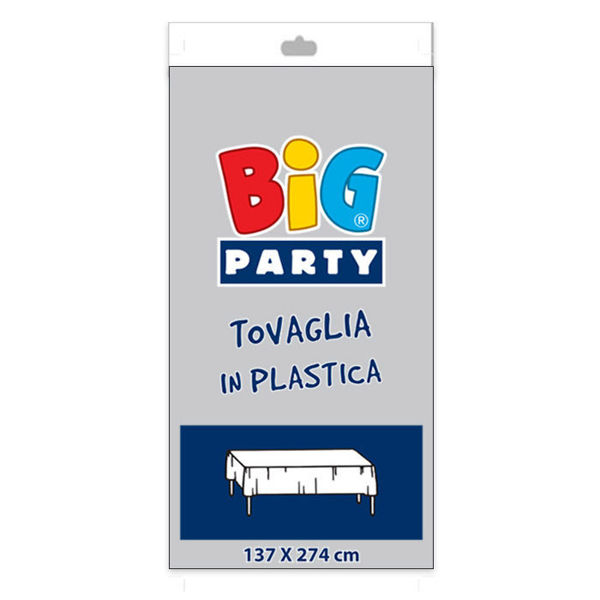 Tovaglia in plastica Argento 137x274 cm