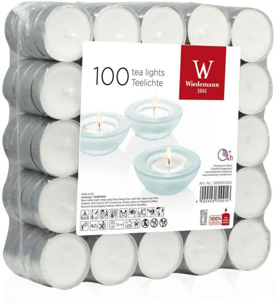 Candele T-light bianchi 100 pezzi