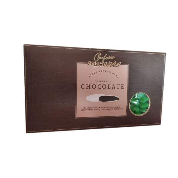 Confetti Maxtris Tesorini al Cioccolato Verde 1 Kg