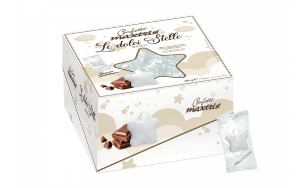 Maxtris Le Dolci Stelle Bianche Incartati in vassoio 500 grammi