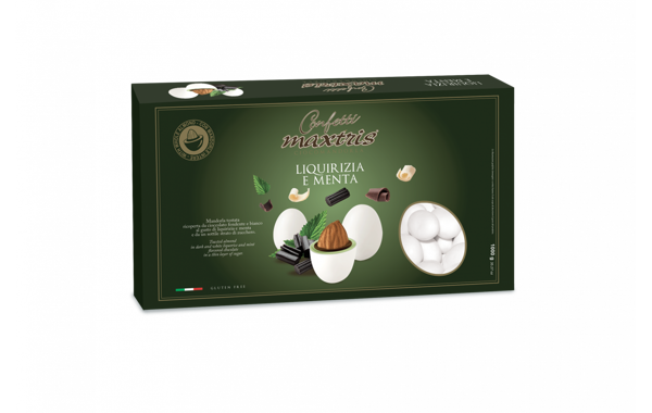 Confetti Maxtris Tenerezze al Cioccolato Liquirizia e Menta 1 Kg