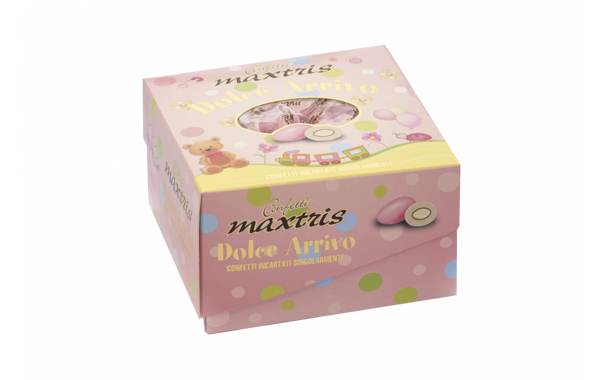 Confetti Dolce Arrivo Rosa Incartati Singolarmente 500 grammi