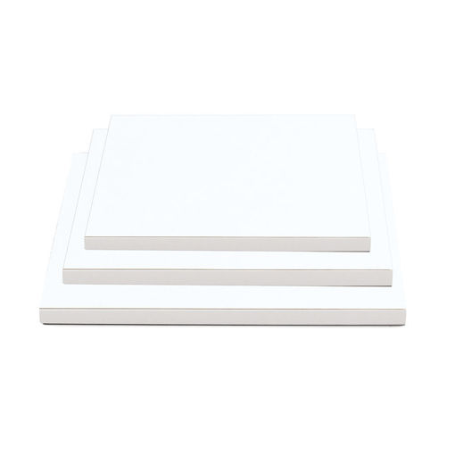CakeBoard Bianco Quadrato 25x25 cm spessore 1,2 cm