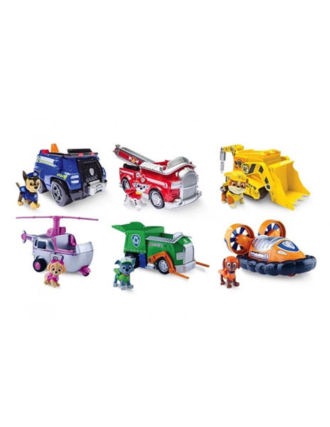 Paw Patrol veicoli con personaggi