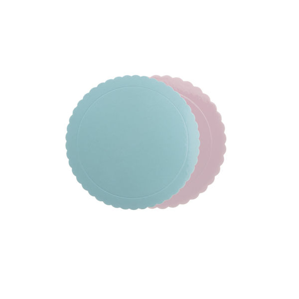 Partycolare- Vassoio Sottotorta 3 mm Azzurro e Rosa 30 cm