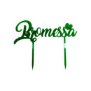 cake topper promessa verde in plexiglas