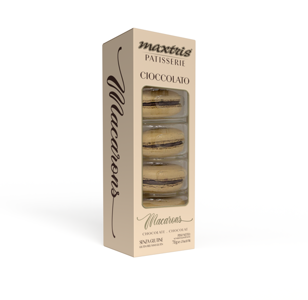 5 Macarons Cacao tortora