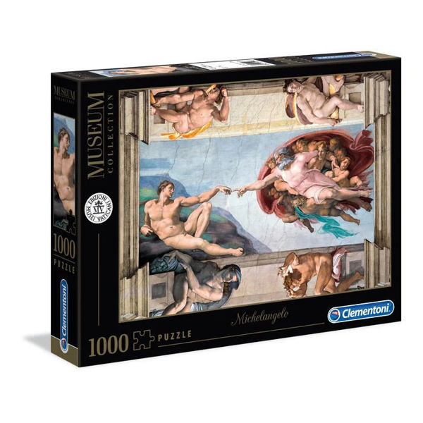 Puzzle 1000 High Quality Museum Michelangelo Creazione dell'uomo