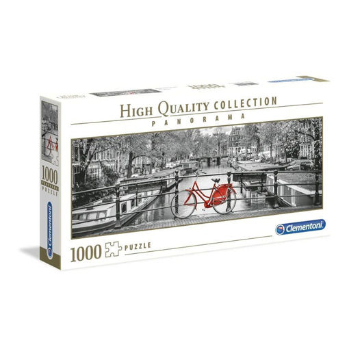 Puzzle 1000 High Quality Panorama Amsterdam Bici