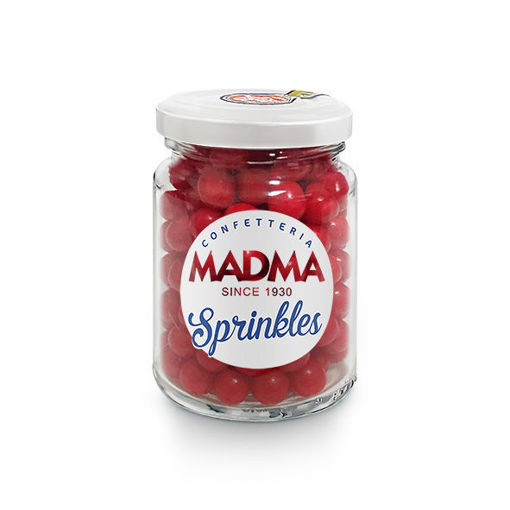 Sprinkles sferici Rosso brillante 8 mm 90 grammi