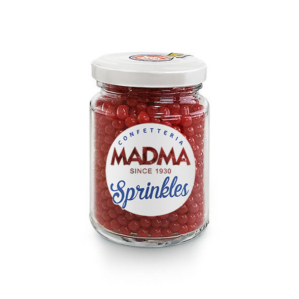 Sprinkles sferici Rosso brillate 4 mm 90 grammi