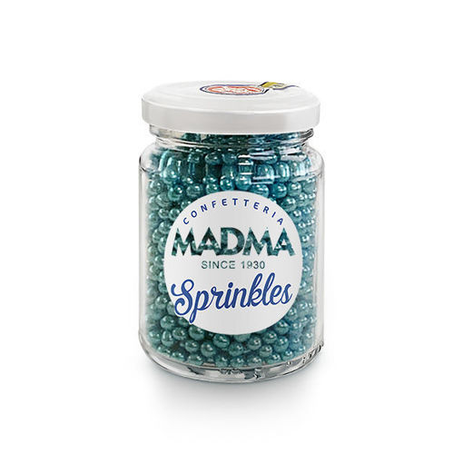 Sprinkles sferici Blu argento 4 mm 90 grammi