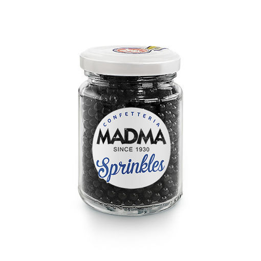 Sprinkles sferici Nero brillante 4 mm 90 grammi