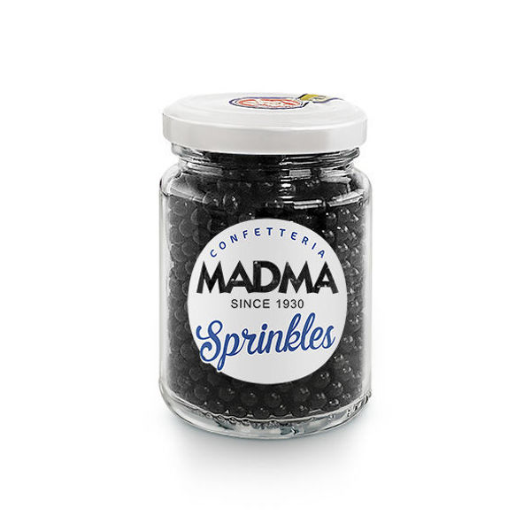Sprinkles sferici Nero brillante 4 mm 90 grammi