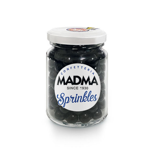 Sprinkles sferici Nero brillante 8 mm 90 grammi