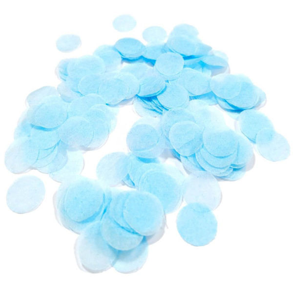 Coriandoli colorati in carta 15 grammi Blu Baby