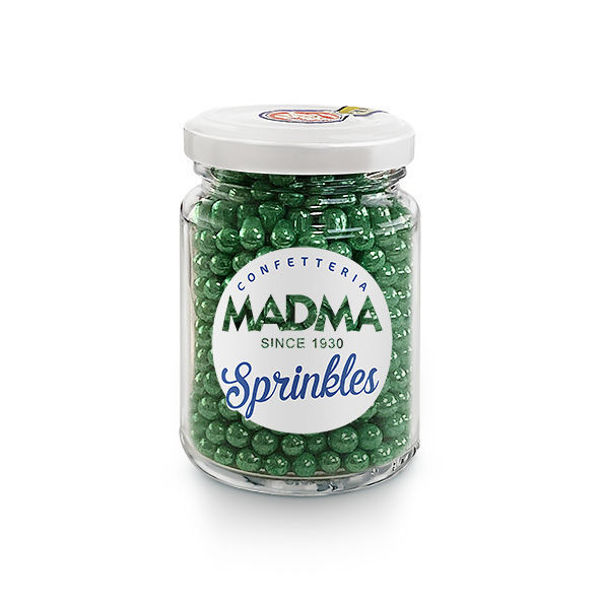 Sprinkles sferici Verde argento 5 mm 90 grammi