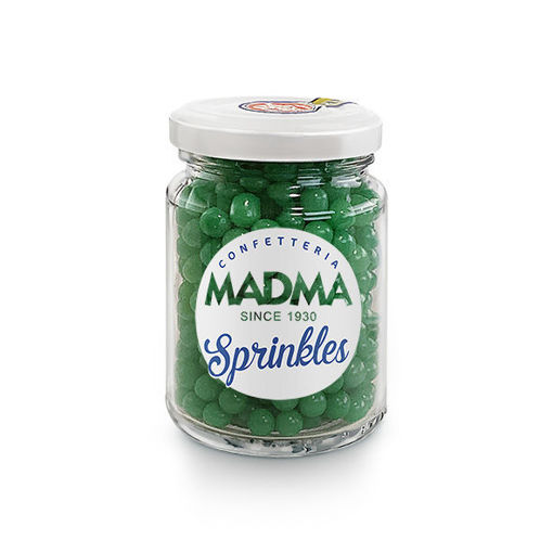 Sprinkles sferici Verde brillante 6 mm 90 grammi