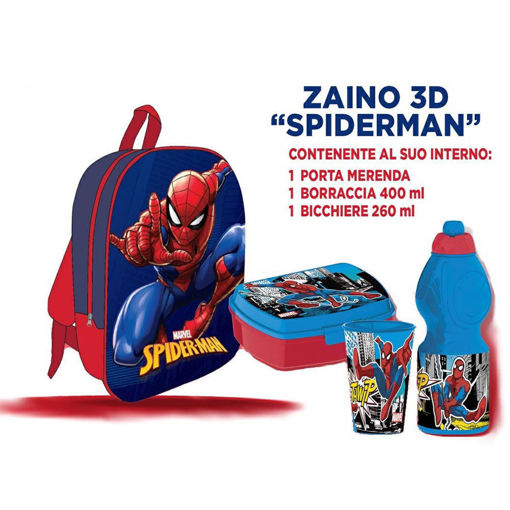 Zaino Asilo 3D School Pack Spiderman