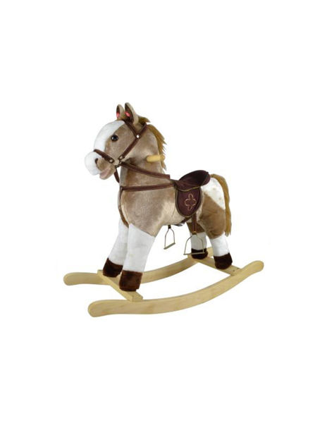 Immagine di Cavallo a dondolo con nitrito 64 cm Brown